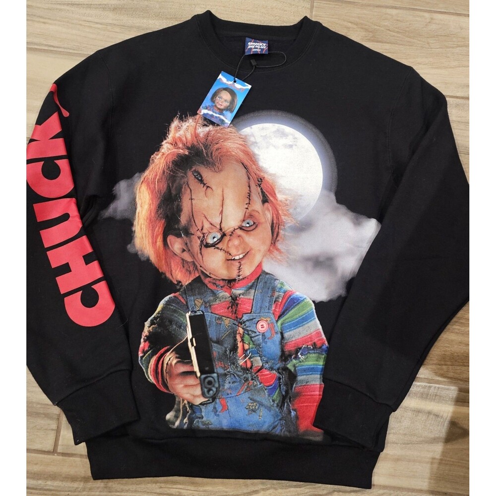 Shoe Palace x Chucky Exclusive Drop Double Sided Graphic Sweatshirt Sm Halloween